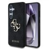 Zadný kryt Guess PU 4G Metal Logo pre Samsung Galaxy S25 Grey