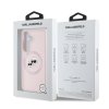 Zadný kryt Karl Lagerfeld Liquid Silicone K&CH Heads MagSafe pre Samsung Galaxy S25+ Pink
