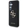Originálny zadný kryt GUESS Grained Big 4G Logo Small Classic Logo pre Samsung Galaxy S25 black