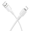 Dátový kábel Borofone BX116 Certain USB-A - Lightning 2,4A 1m biely