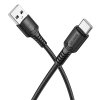 Dátový kábel Borofone BX116 Certain USB-A - USB-C 3A 1m čierny