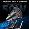 Adaptér do auta Yesido Y64 rychlonabíjací 50W Dual čierný