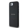 Zadný kryt Guess PU Grained Classic Logo MagSafe pre iPhone 16e Black