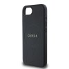 Zadný kryt Guess PU Grained Classic Logo MagSafe pre iPhone 16e Black