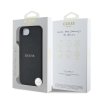 Zadný kryt Guess PU Grained Classic Logo MagSafe pre iPhone 16e Black