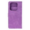 Knižkové puzdro na Xiaomi Redmi Note 14 5G so zipsom fialové