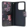 Knižkové puzdro Design na Xiaomi Redmi Note 14 5G Fialoví motýle čierne