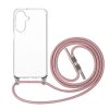 Zadný kryt FIXED Pure Neck s odnímateľnou ružovou šnúrkou na krk pre Samsung Galaxy A26 5G