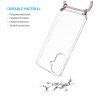 Zadný kryt FIXED Pure Neck s odnímateľnou ružovou šnúrkou na krk pre Samsung Galaxy A26 5G