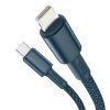 Datový kábel Baseus High Density Braided Series Fast Charging USB-C - Lightning 20W 2m Modrý