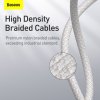 Datový kábel Baseus High Density Braided Series Fast Charging USB-C - Lightning 20W 1m white