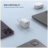 Adaptér FIXED Mini s USB-C výstupom a podporou PD 20W biely