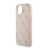 Zadný kryt Guess PU Leather 4G Colored Ring Strap MagSafe pre iPhone 14 ružový