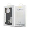 Zadný kryt Guess PU 4G Strass Triangle Logo Stand Camera Frame MagSafe pre iPhone 15 Pro Black