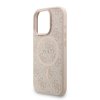 Zadný kryt Guess PU Leather 4G Colored Ring Strap MagSafe pre iPhone 16 Pro Ružový