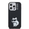 Zadný kryt Karl Lagerfeld IML Aquarelle Choupette pre iPhone 15 Pro Black
