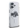Zadný kryt Karl Lagerfeld IML Glitter Karl a Choupette Sketch MagSafe pre iPhone 16 Transparentný