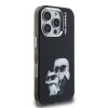 Zadný kryt Karl Lagerfeld IML Aquarelle Karl a Choupette pre iPhone 16 Pro Max Čierny