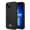 Zadný kryt Lacoste Liquid Silicone Microfiber Croc Logo MagSafe pre iPhone 13/14/15 Čierny