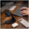 Stojan s bezdrôtovým nabíjaním 3v1 FIXED MagPowerstation Alu 2 s podporou MagSafe, 15 W+3,5 W+2,5 W, Qi2, čierny