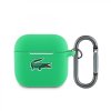 Puzdro Lacoste Liquid Silicone Croc Logo pre AirPods 4 — zelené