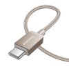 Dátový kábel Borofone BX120 Placer USB-C – USB-C PD 60 W 1 m zlatý
