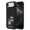 Zadný kryt Karl Lagerfeld Liquid Silicone K&CH Sketch MagSafe pre iPhone 17 Air Black