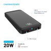 Powerbanka FIXED Zen2 10 s LCD displejom a výstupom PD 20W, 10 000 mAh, čierna