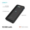 Powerbanka FIXED Zen2 10 s LCD displejom a výstupom PD 20W, 10 000 mAh, čierna