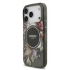 Zadný kryt Guess IML Flowers Strap MagSafe pre iPhone 17 Pro Black