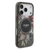 Zadný kryt Guess IML Flowers Strap MagSafe pre iPhone 17 Pro Black