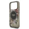 Zadný kryt Guess IML Flowers Strap MagSafe pre iPhone 17 Pro Black