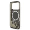 Zadný kryt Guess IML Flowers Strap MagSafe pre iPhone 17 Pro Black