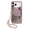 Zadný kryt Guess IML Flowers Strap MagSafe pre iPhone 17 Pro Max Pink