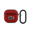 Puzdro Lacoste Petit Pique Croc Logo Patch pre AirPods 4 Red