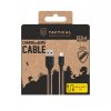 Dátový kábel Tactical Stitch Thread USB-A - USB-C 1m Black