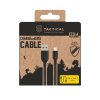 Dátový kábel Tactical Stitch Thread USB-A - USB-C 0,3 m Black