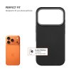 Kryt FIXED MagLeather pre Apple iPhone 17 Pro, z vegánskej kože s podporou MagSafe, čierny