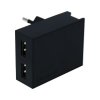 Cestovný adaptér Swissten Dual Smart IC 3A čierny