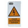 Knižkové púzdro na iPhone SE 2022 Pozor elektrické zariadenie