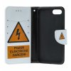 Knižkové púzdro na iPhone SE 2022 Pozor elektrické zariadenie