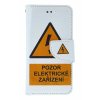 Knižkové púzdro na iPhone SE 2022 Pozor elektrické zariadenie
