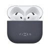 Ultratenké silikónové puzdro FIXED Silky pre Apple AirPods 4, modré