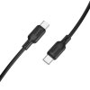 Datový kábel BX113 Lenny USB-C - USB-C PD 60W 3A 2 m čierny