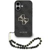 Guess Hardcase 4G Classic Logo s popruhom iPhone 17 čierna