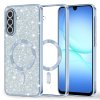 Techsuit Luxury Glitter MagSafe pre Samsung Galaxy A17 5G A17 4G svetlomodré puzdro