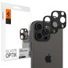 Spigen Optik.tR sklo na kameru (2 ks) iPhone 14/15/16 Pro/Pro Max čierna