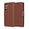 Techsuit Kožené puzdro Samsung Galaxy A05s Brown