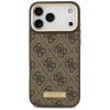 Guess Hardcase 4G Logo Plate MagSafe iPhone 17 Pro Max hnedé puzdro