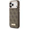 Guess Hardcase 4G Logo Plate MagSafe iPhone 17 Pro Max hnedé puzdro